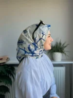 Desenli Koton Eşarp 367 - Görsel 2