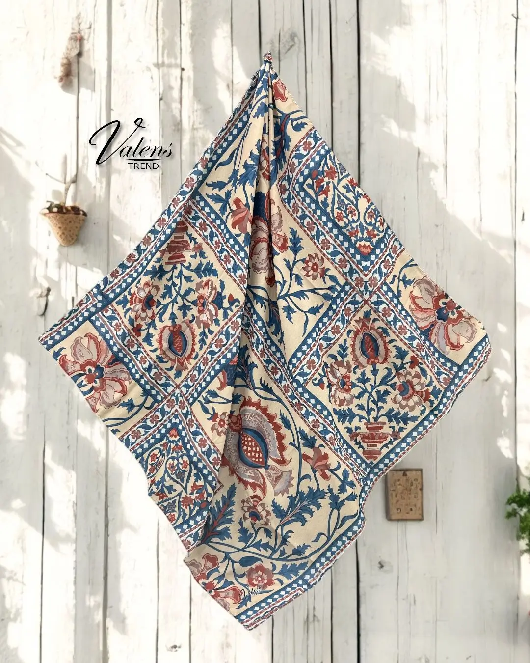 Desenli Koton Eşarp 385