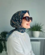 Desenli Koton Eşarp 391 - Görsel 2