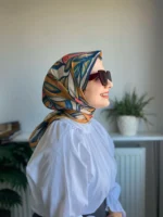 Desenli Koton Eşarp 414 - Görsel 2