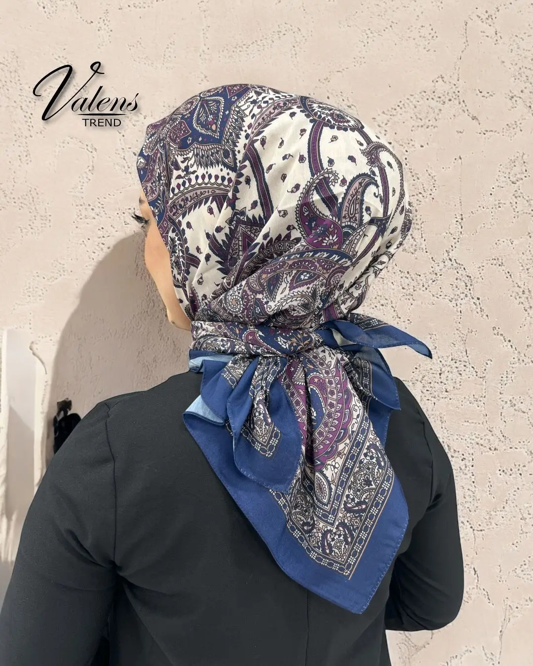 Soft Eşarp - Ebru Desen 11