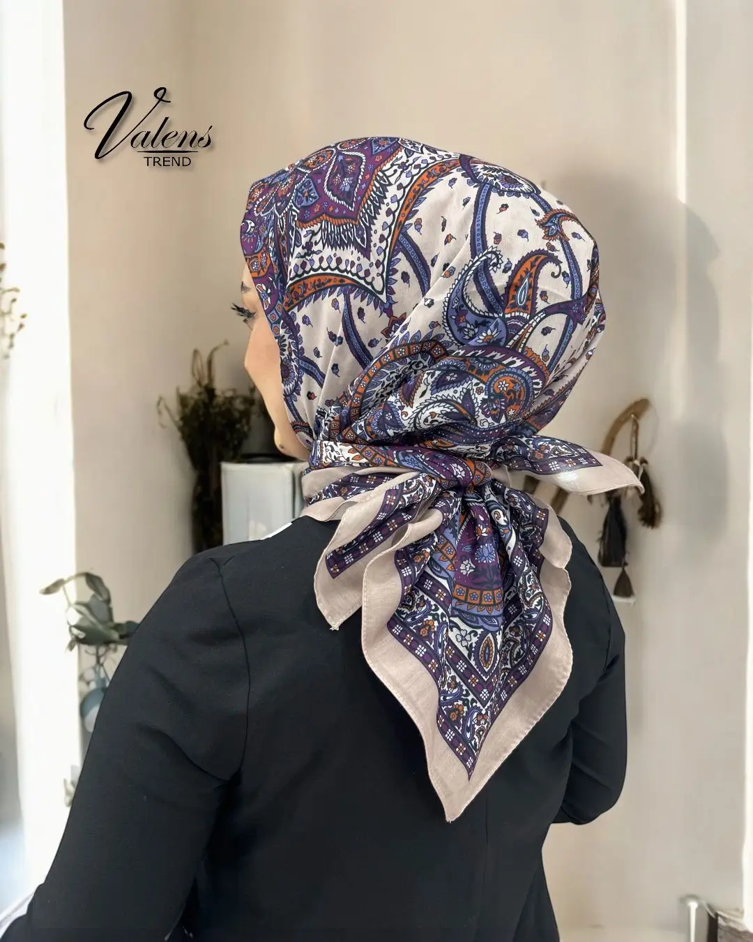 Soft Eşarp - Ebru Desen 12