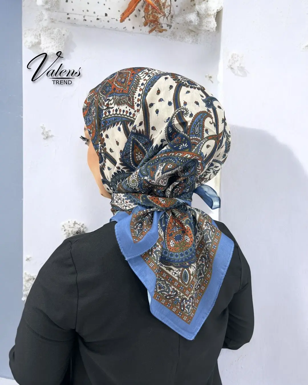 Soft Eşarp - Ebru Desen 13