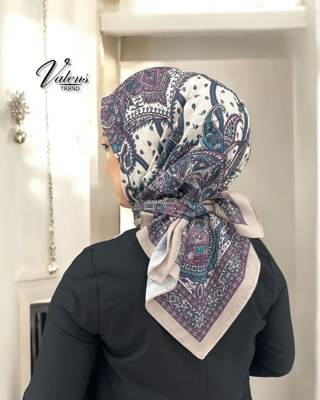 Soft Eşarp - Ebru Desen 03