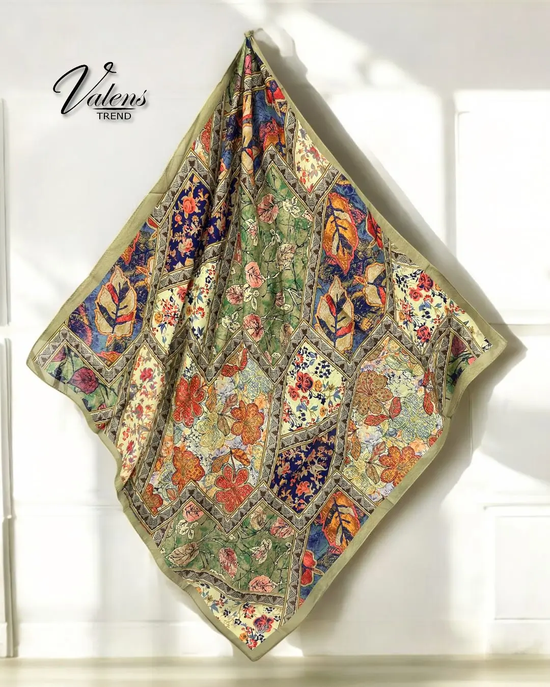 Desenli Koton Eşarp 451
