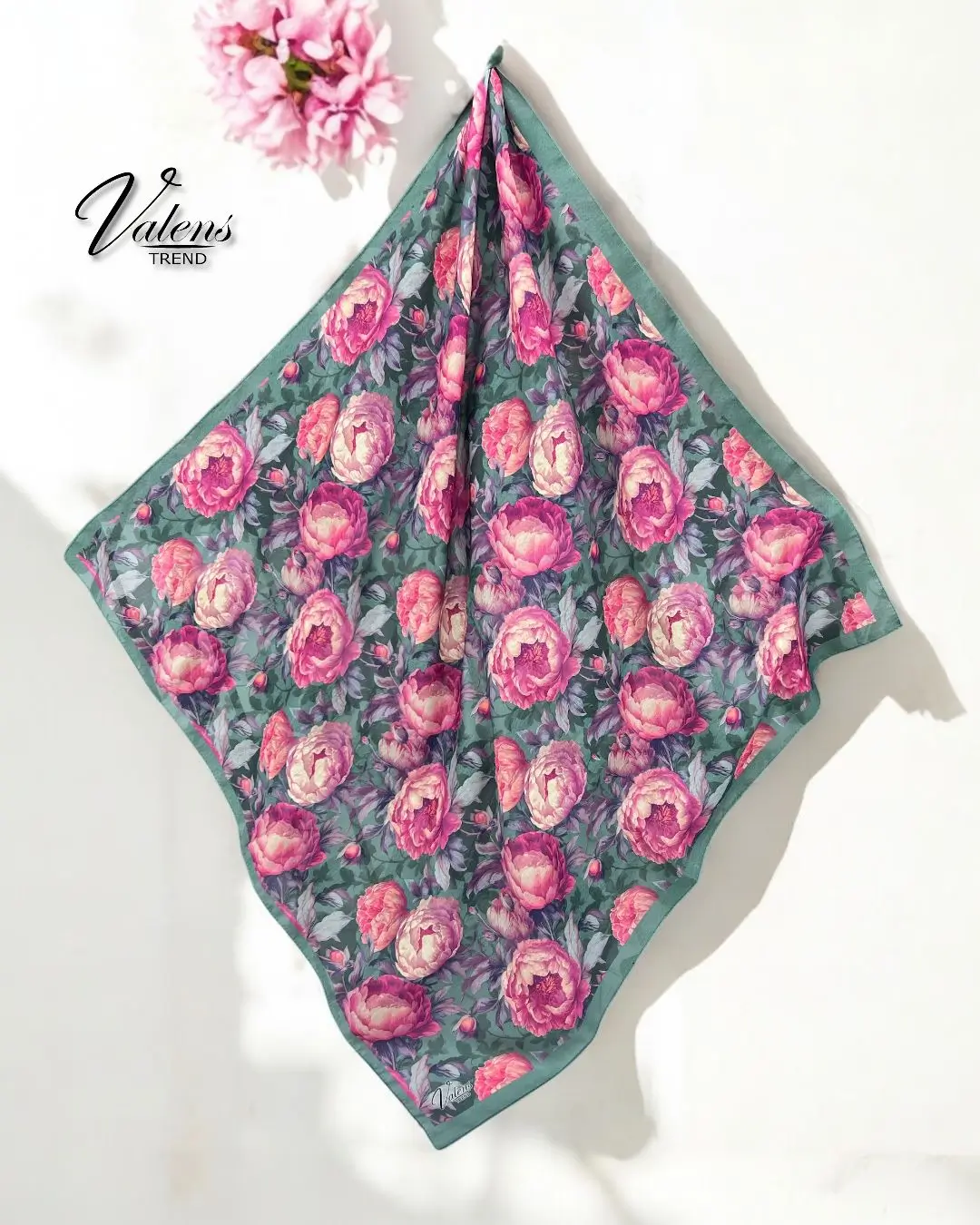 Desenli Koton Eşarp 455