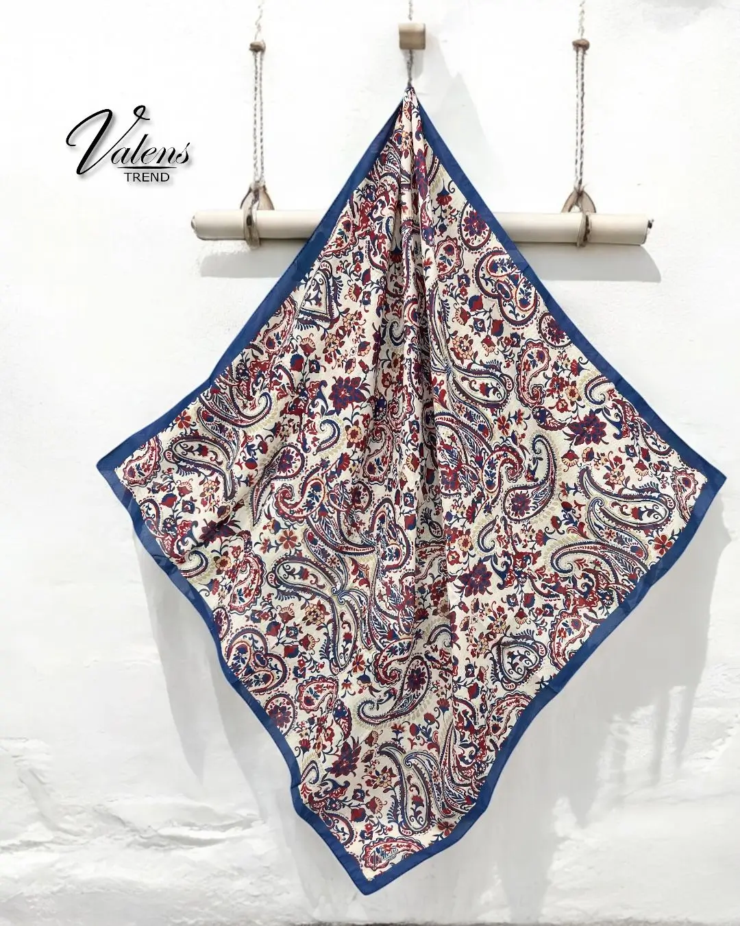 Desenli Koton Eşarp 468