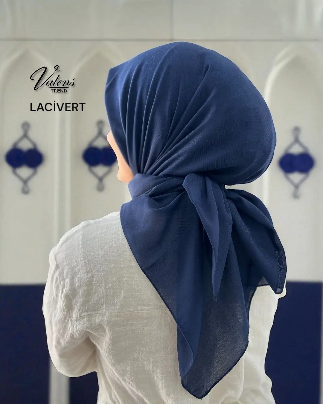 Lüks Koton Eşarp - Lacivert