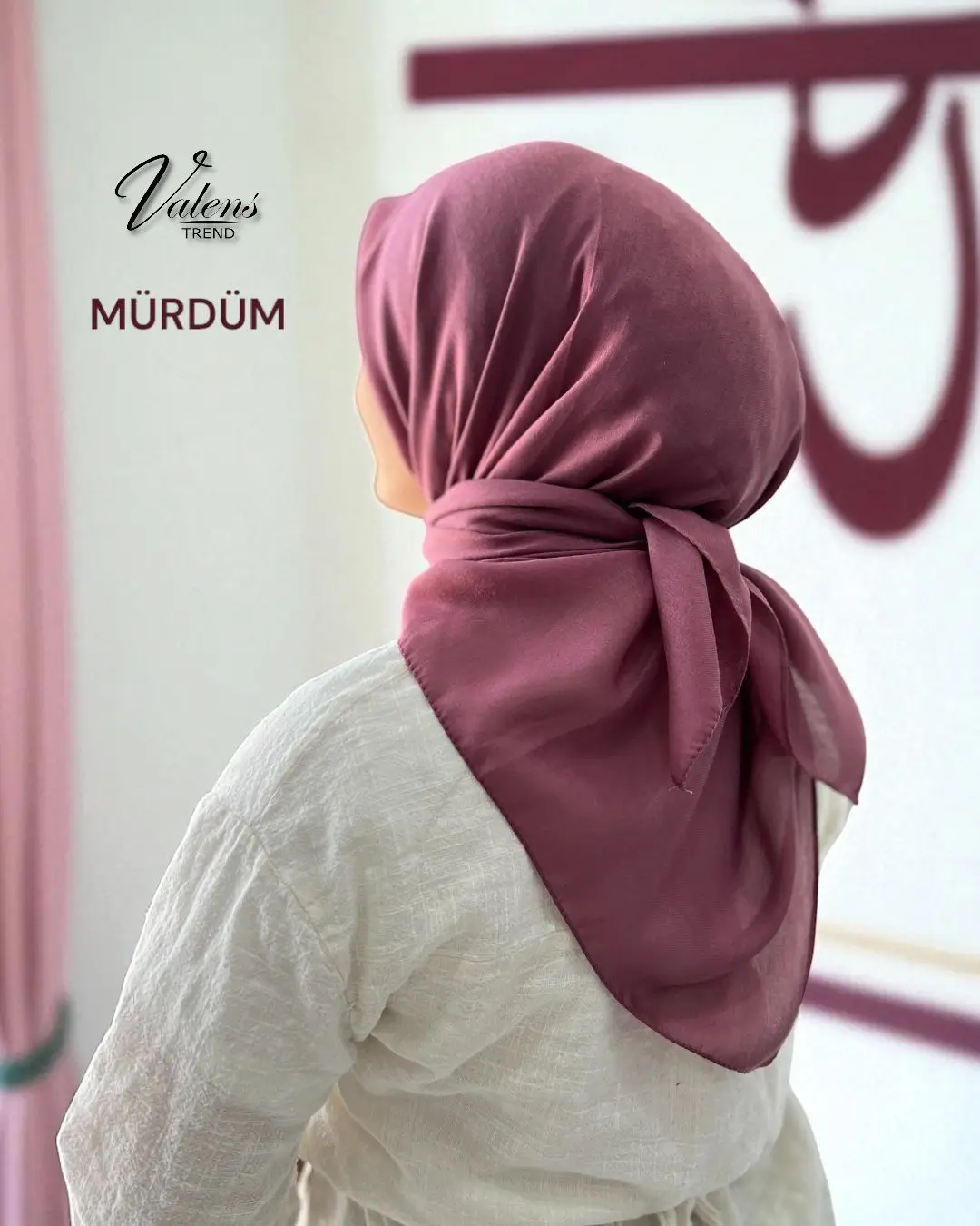 Lüks Koton Eşarp - Mürdüm