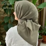 Lüks Koton Eşarp - Nefti Yeşil