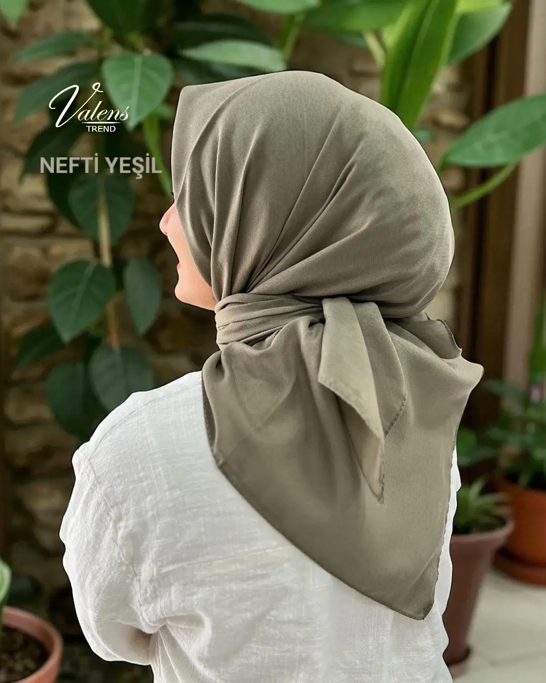 Lüks Koton Eşarp - Nefti Yeşil