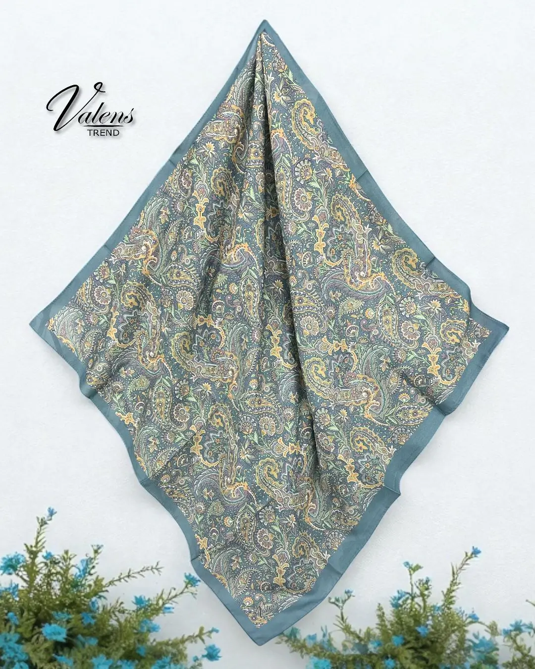 Desenli Koton Eşarp 490
