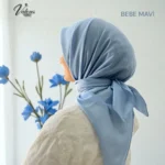 Lüks Koton Eşarp - Bebe Mavi