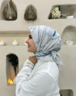 Desenli Koton Eşarp 507 - Görsel 2