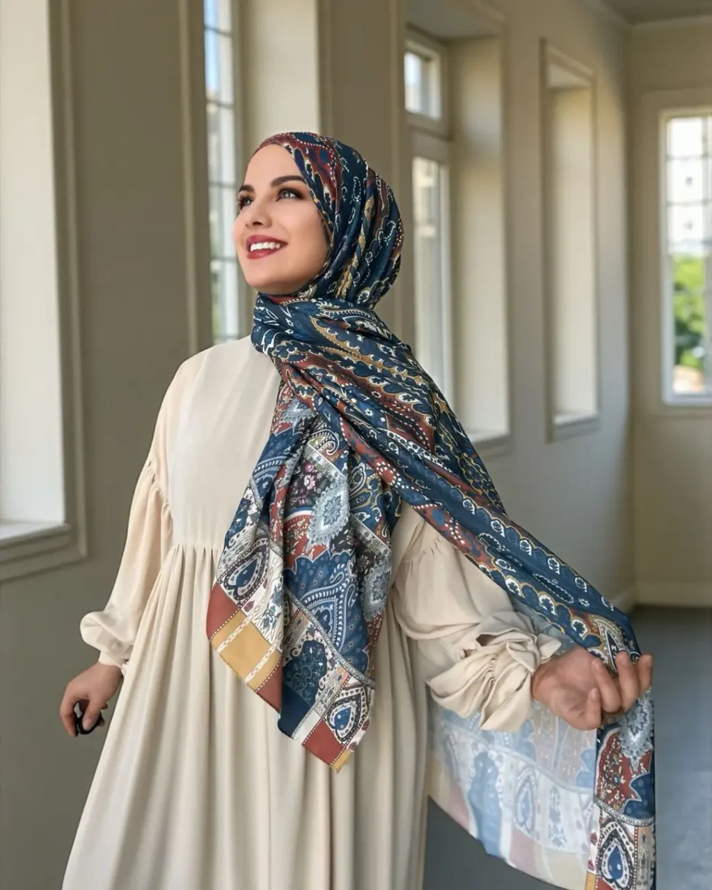 1 (2) Soft Şal - Etnik Desen 001 - Görsel 1