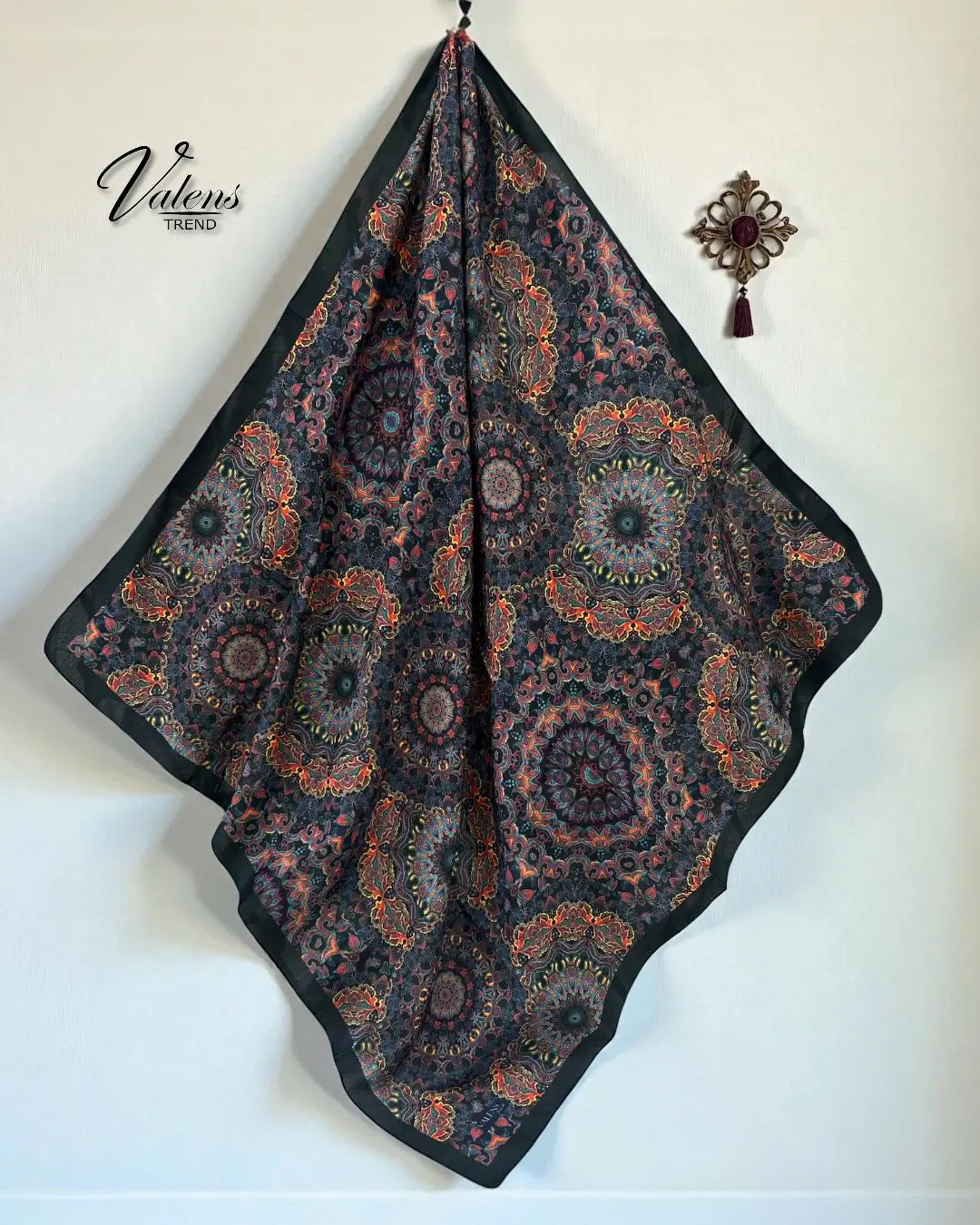 547 Desenli Koton Eşarp 547 - Görsel 1