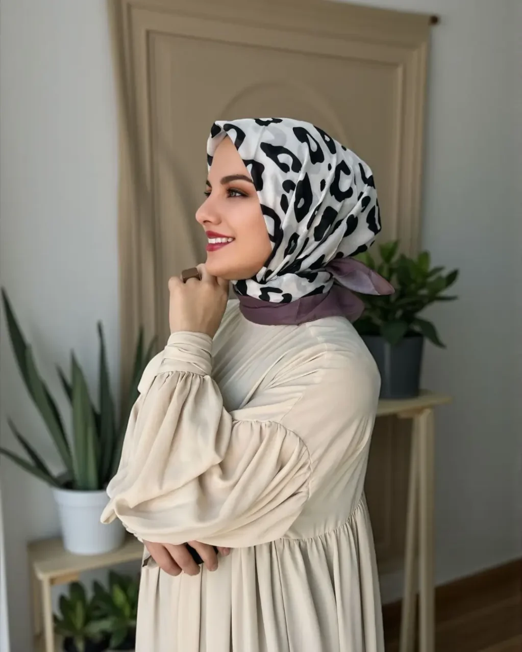 6 (1) Soft Eşarp - Leopar Desen 06 - Görsel 1