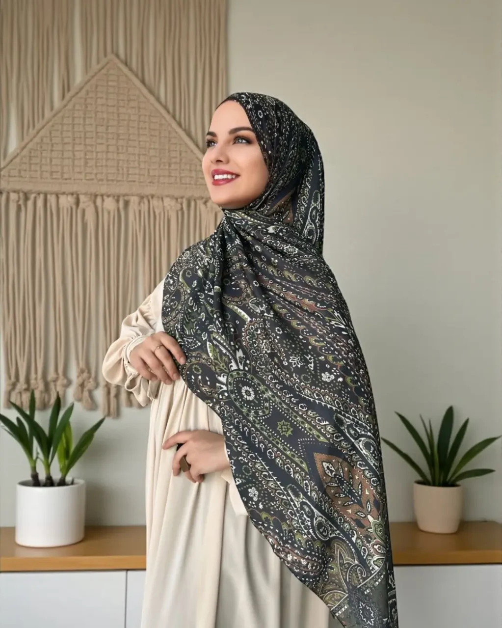 6 (2) Soft Şal - Etnik Desen 006 - Görsel 1