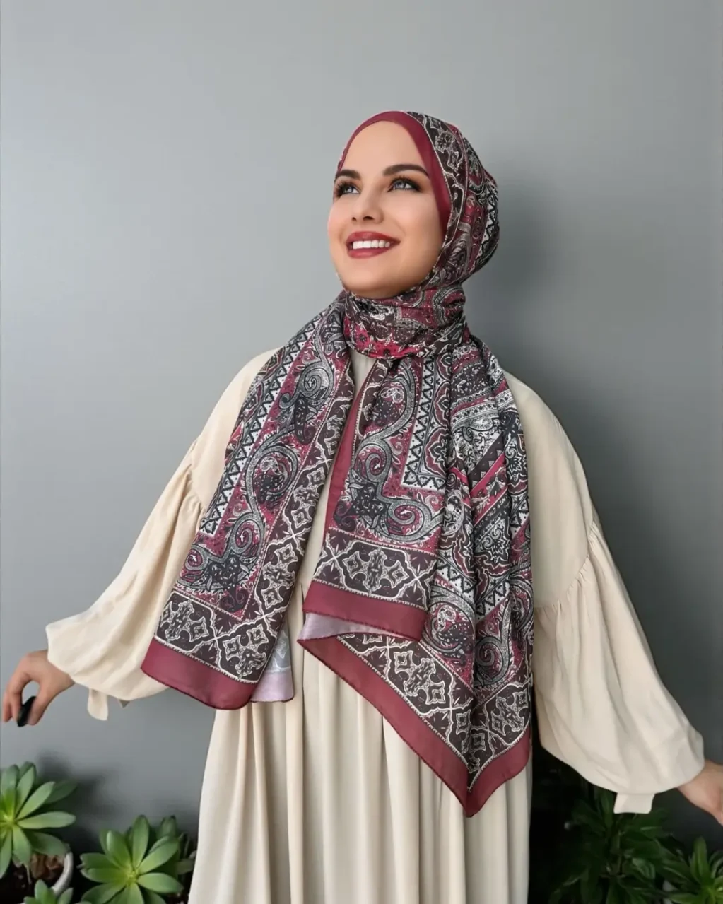 8 (2) Soft Şal - Etnik Desen 008 - Görsel 1